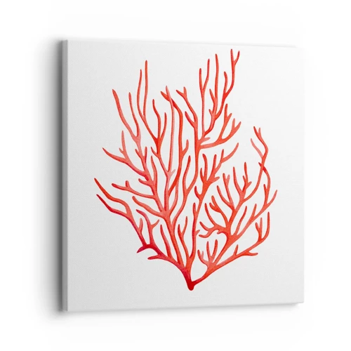Canvas picture - Coral Filigree - 30x30 cm