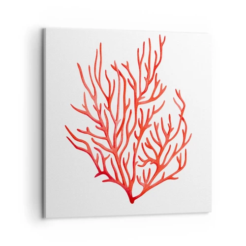 Canvas picture - Coral Filigree - 50x50 cm