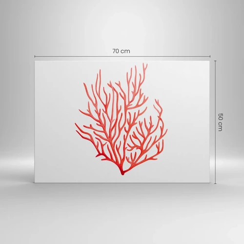 Canvas picture - Coral Filigree - 70x50 cm