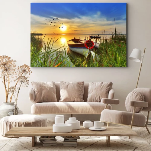 Canvas picture - Cormorants Are Flying Away - 70x50 cm