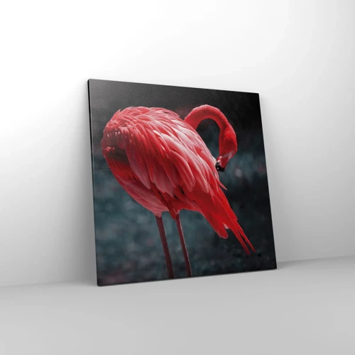 Canvas picture - Crimson Poem of Nature - 60x60 cm