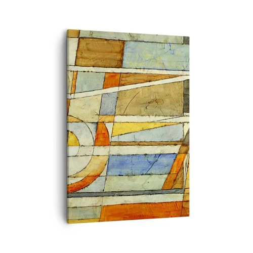 Canvas picture - Cubism on a Construction Site - 50x70 cm