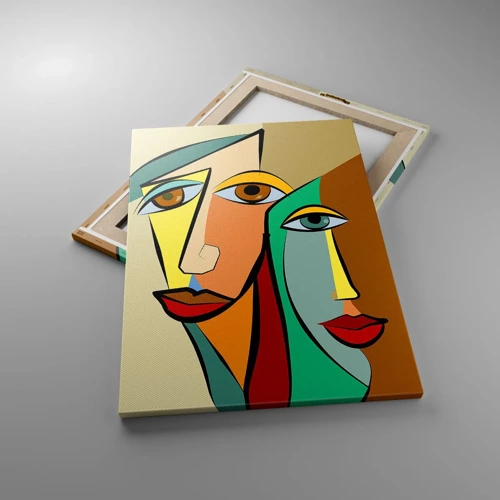 Canvas picture - Cubist Couple - 50x70 cm