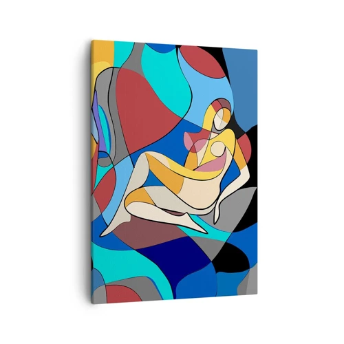 Canvas picture - Cubist Nude - 50x70 cm