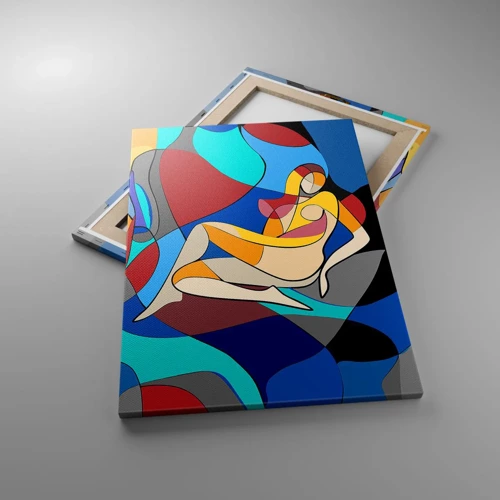 Canvas picture - Cubist Nude - 50x70 cm