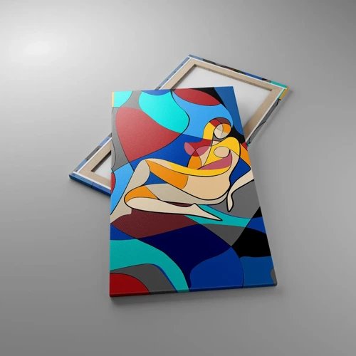 Canvas picture - Cubist Nude - 55x100 cm