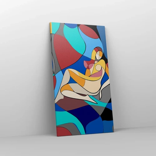 Canvas picture - Cubist Nude - 55x100 cm