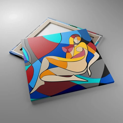 Canvas picture - Cubist Nude - 60x60 cm