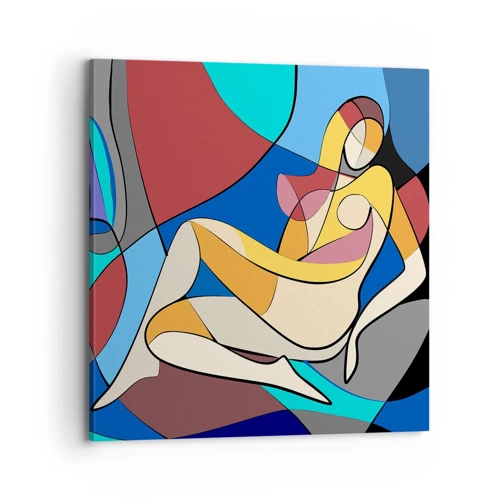 Canvas picture - Cubist Nude - 70x70 cm