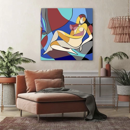 Canvas picture - Cubist Nude - 70x70 cm