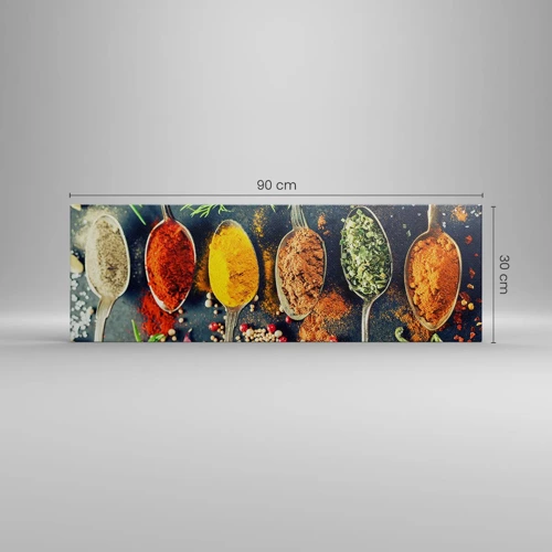 Canvas picture - Culinary Magic - 90x30 cm