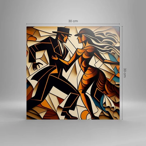 Canvas picture - Dance of Passion  - 30x30 cm