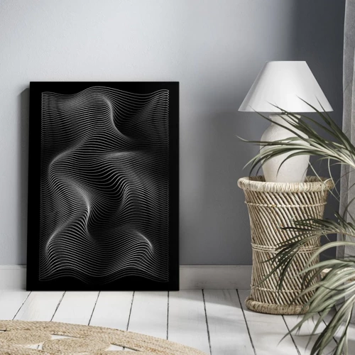 Canvas picture - Dance of the Light in Space - 45x80 cm