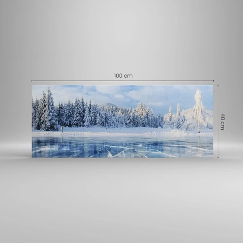 Canvas picture - Dazling and Crystalline View - 100x40 cm