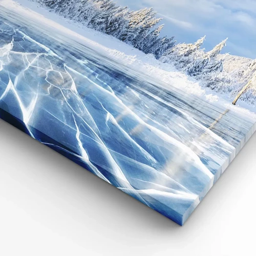 Canvas picture - Dazling and Crystalline View - 100x40 cm