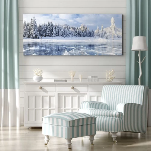 Canvas picture - Dazling and Crystalline View - 100x40 cm