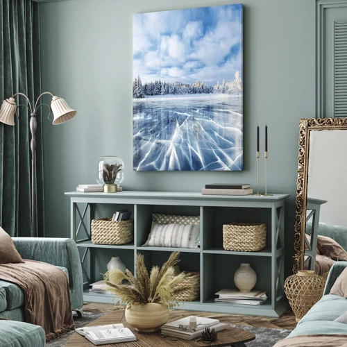 Canvas picture - Dazling and Crystalline View - 65x120 cm