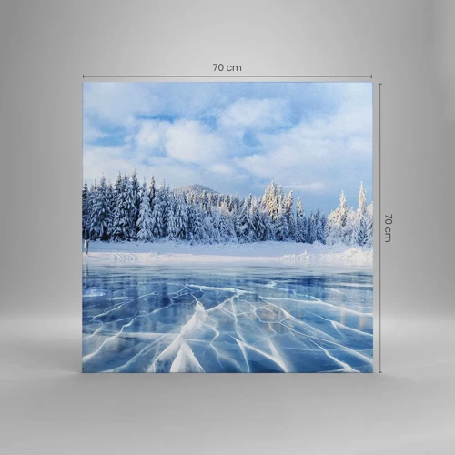 Canvas picture - Dazling and Crystalline View - 70x70 cm