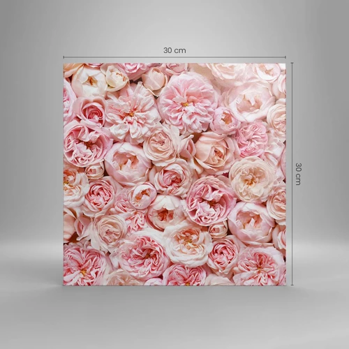 Canvas picture - Decked with Roses - 30x30 cm