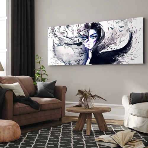 Canvas picture - Demonic and Beautiful - 100x40 cm