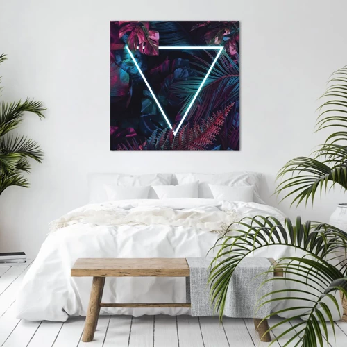Canvas picture - Disco Style Garden - 50x50 cm