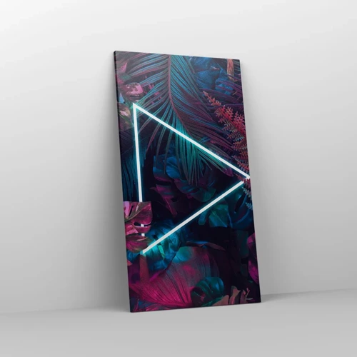 Canvas picture - Disco Style Garden - 55x100 cm