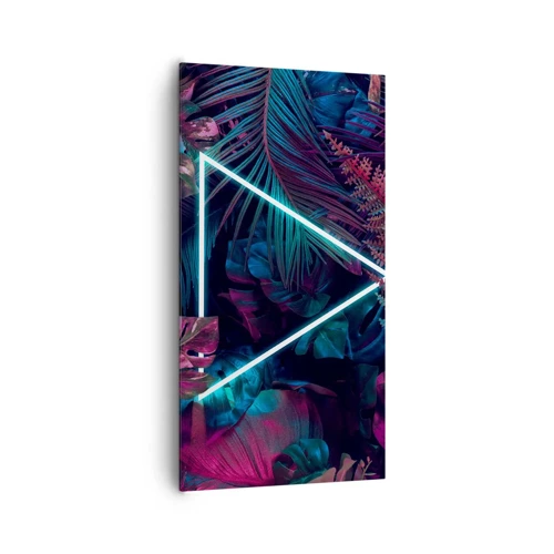 Canvas picture - Disco Style Garden - 65x120 cm