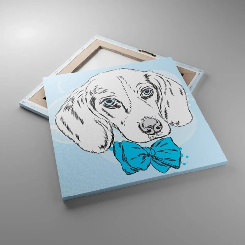 Canvas picture - Dog Elegance - 50x50 cm