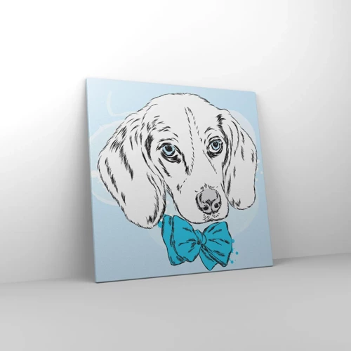 Canvas picture - Dog Elegance - 70x70 cm