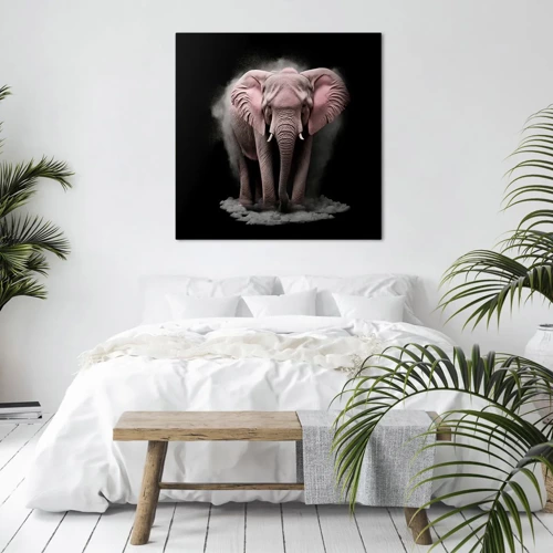 Canvas picture - Don't Think About a Pink Elephant! - 40x40 cm