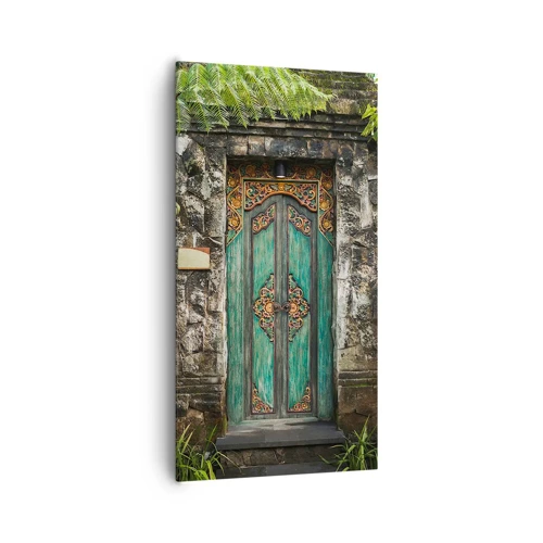 Canvas picture - Door to Exotic World - 65x120 cm