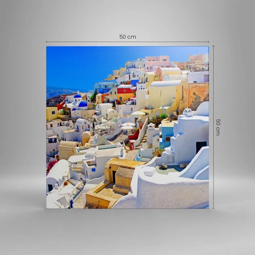 Canvas picture - Draming of a Greek Summer - 50x50 cm