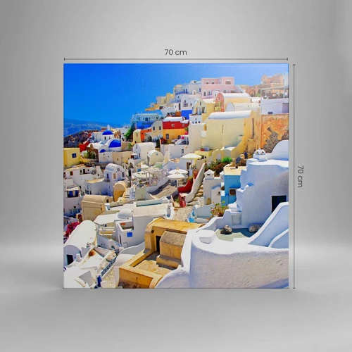 Canvas picture - Draming of a Greek Summer - 70x70 cm