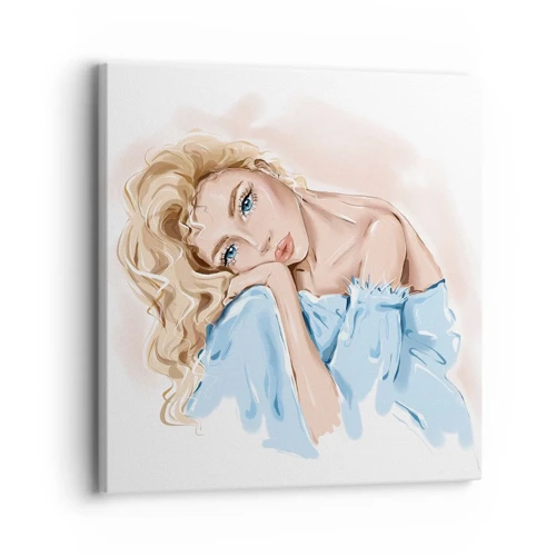 Canvas picture - Dreamy in Blue - 30x30 cm