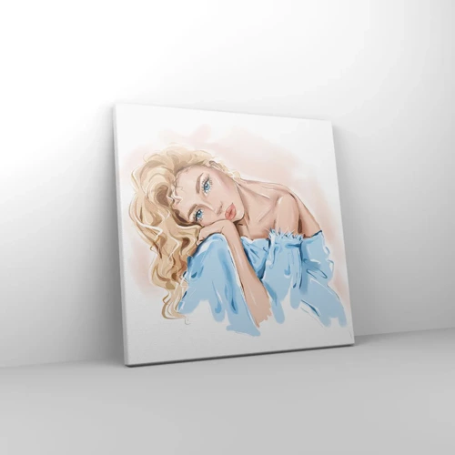 Canvas picture - Dreamy in Blue - 30x30 cm