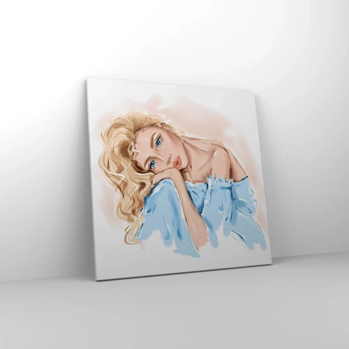 Canvas picture - Dreamy in Blue - 60x60 cm