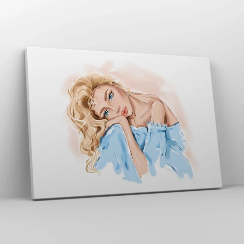 Canvas picture - Dreamy in Blue - 70x50 cm