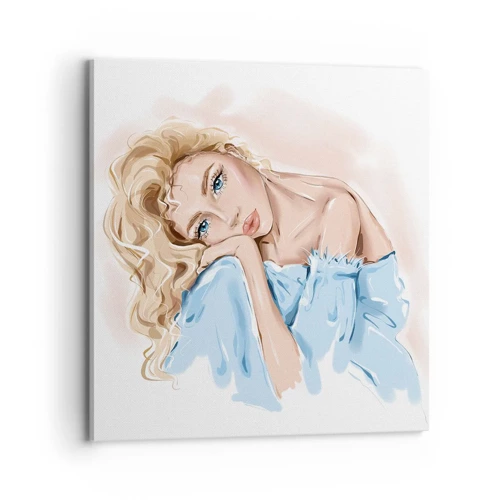 Canvas picture - Dreamy in Blue - 70x70 cm