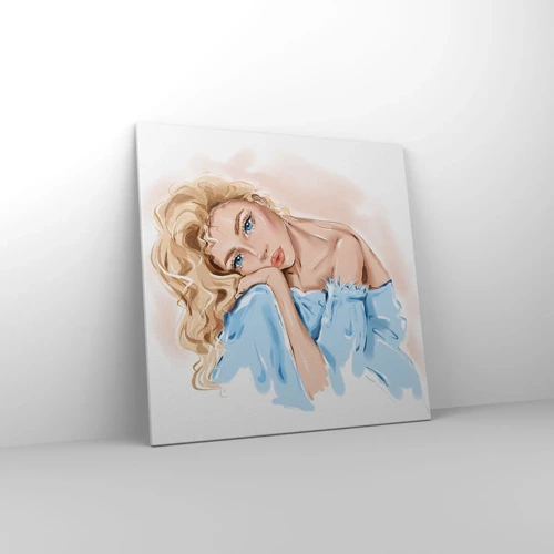 Canvas picture - Dreamy in Blue - 70x70 cm