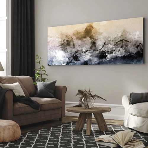 Canvas picture - Drowned in Fog - 100x40 cm