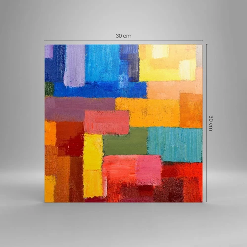 Canvas picture - Each Different, All Colourful - 30x30 cm