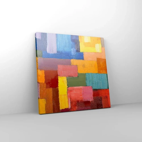 Canvas picture - Each Different, All Colourful - 30x30 cm