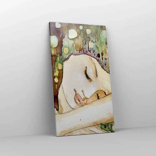 Canvas picture - Emerald and Violet Dream - 45x80 cm