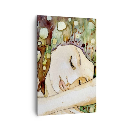 Canvas picture - Emerald and Violet Dream - 80x120 cm