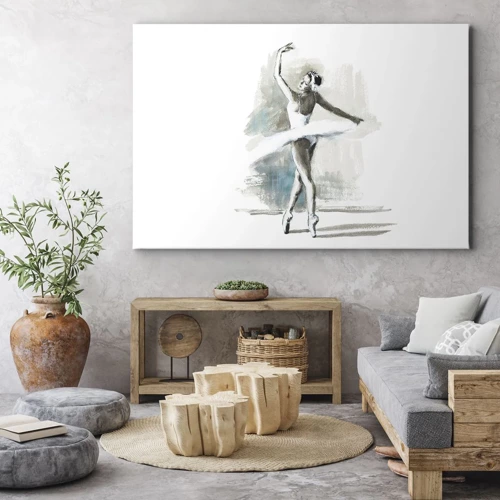 Canvas picture - Enchanted into a Swan - 70x50 cm