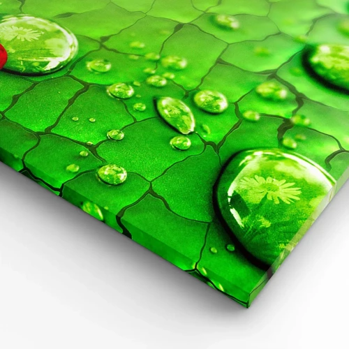 Canvas picture - Encounter in Green - 70x50 cm