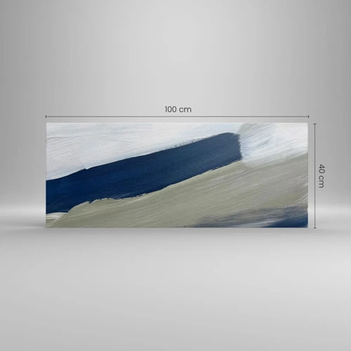 Canvas picture - Encounter with White - 100x40 cm