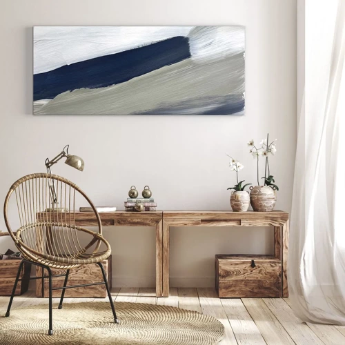 Canvas picture - Encounter with White - 100x40 cm