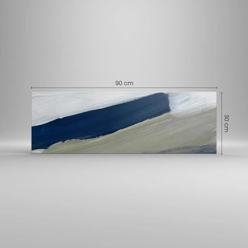 Canvas picture - Encounter with White - 90x30 cm