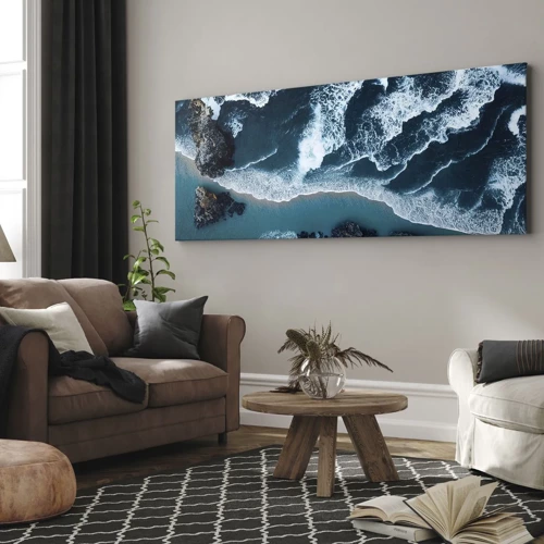 Canvas picture - Envelopped by Waves - 100x40 cm